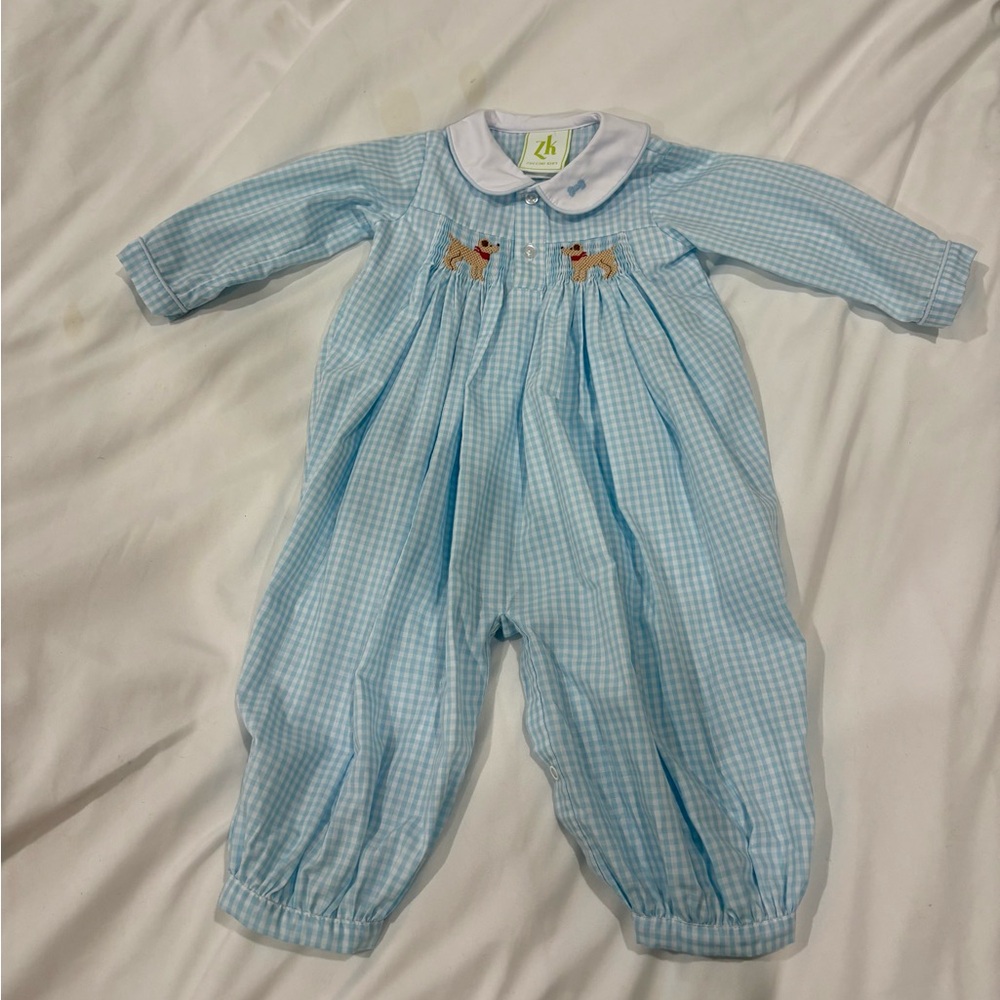 Zuccini Kids Boys Dog Romper 9 mo